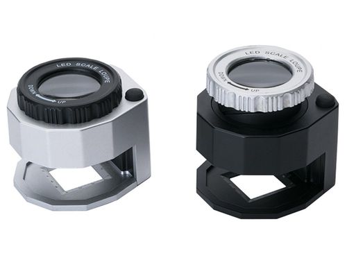 LUPA JUBILERSKA MIKROSKOP 30X 3 LED UV BATERIE NUMIZMATYK na Arena.pl