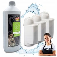3X FILTR WODY DO SIEMENS EQ6 EQ9 Brita Intenza TZ70003 i odkamieniacz 1L