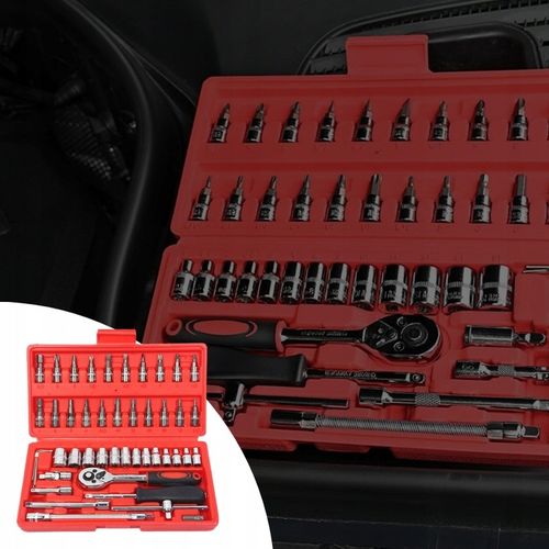 ZESTAW KLUCZY NASADOWYCH KLUCZE NASADOWE 46el TORX WKRĘTAKI IMBUSY na Arena.pl