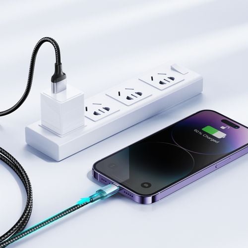 kabel przewód do iphone a10 series usb - lightning 2.4a 1.2m czarny na Arena.pl