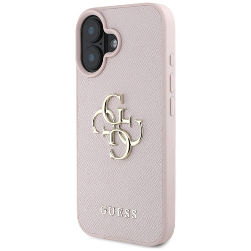 Etui Guess Grained Big 4G Logo Small     Classic Logo do iPhone 16 różowy na Arena.pl