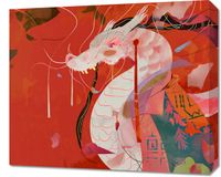 Obraz 60x50cm Orientacyjny Smok