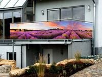 Osłona balkonowa NA WYMIAR Z TWOIM WZOREM ochrona na balkon kwiatowa