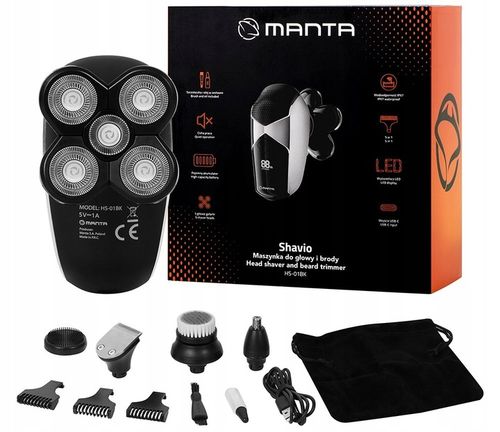 GOLARKA męska MASZYNKA TRYMER do golenia włosów GŁOWY BRODY USZU NOSA na Arena.pl