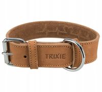 Rustic obroża dla psa, gruba skóra brązowa S-M 34-40 Heartbeat