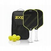 rakiety do pickleball zoodo p2 t700 carbon fiber neon green + 4 piłki usapa