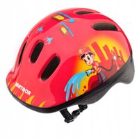 KASK ROWEROWY REGULOWANY DZIECIĘCY DLA DZIECI METEOR MV6-2 XS 48-52 cm FIRE