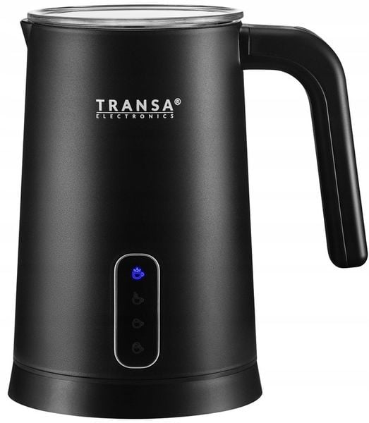 Spieniacz do mleka Podgrzewacz CZARNY 4 TRYBY 2 MIESZADŁA TRANSA 500W zdjęcie 1