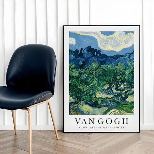Plakat Van Gogh olive trees 30x40 cm w czarnej ramie na Arena.pl