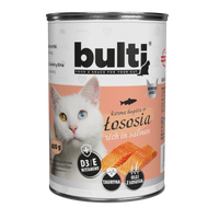 KARMA MOKRA DLA KOTA BULTI Puszka mielonka z łososiem 400g