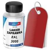 lakier zaprawkowy zaprawka samochodowy ral 3000 czerwony ognisty 50 ml