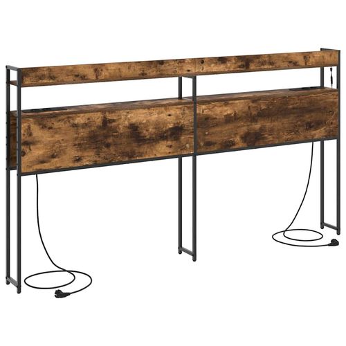 Zagłówek z półką Wędzony dąb 180 cm Materiał drewnopochodny na Arena.pl