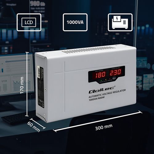 Qoltec Stabilizator Napięcia AVR 1000VA Toroidalny na Arena.pl