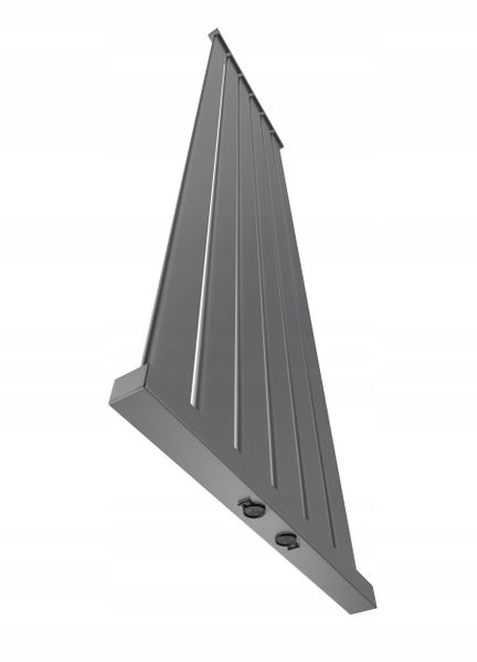 Grzejnik dekoracyjny LOTUS 100x45 SREBRNY 4 LUTY zdjęcie 6