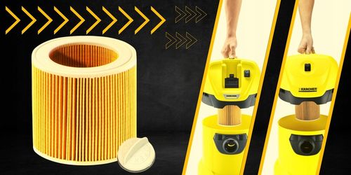 3x FILTR PUREY DO ODKURZACZA KARCHER WD2 WD3 KWD3 MV2 MV3 SE4 SE4001 na Arena.pl