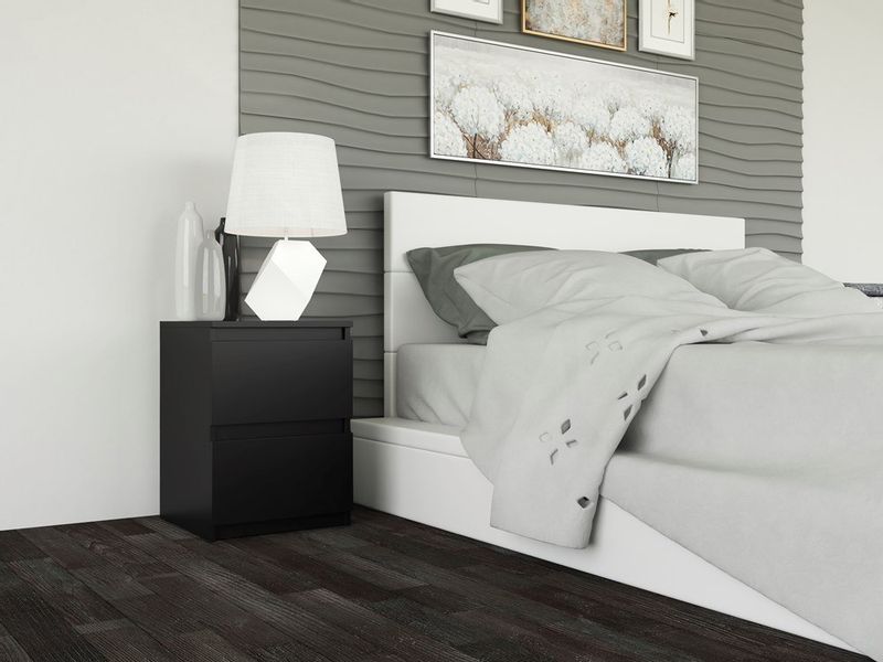 SZAFKA NOCNA MALWA M2 - CZERŃ zdjęcie 3