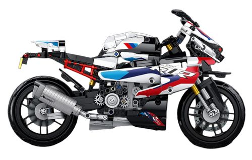 Zestaw Klocków Motocykl Ścigacz Biały 912El. na Arena.pl