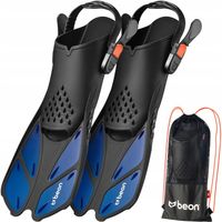 PŁETWY DO NURKOWANIA PŁYWANIA SNORKELINGU PASKOWE REGULOWANE KRÓTKIE 42-47