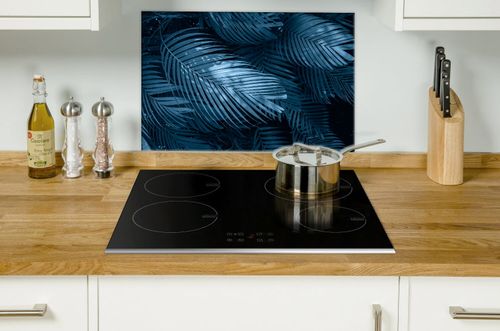 SZKLANA DESKA NA KUCHENKĘ 80x52 050B LIŚCIE NOCĄ na Arena.pl