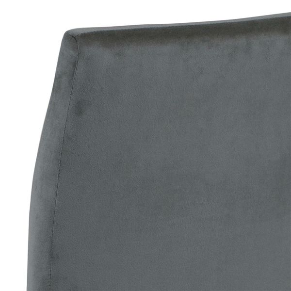 Krzesło Demi dark grey tapicerowane zdjęcie 3