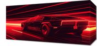 Obraz 40x20cm Prędkość w Czerwonym Neonie