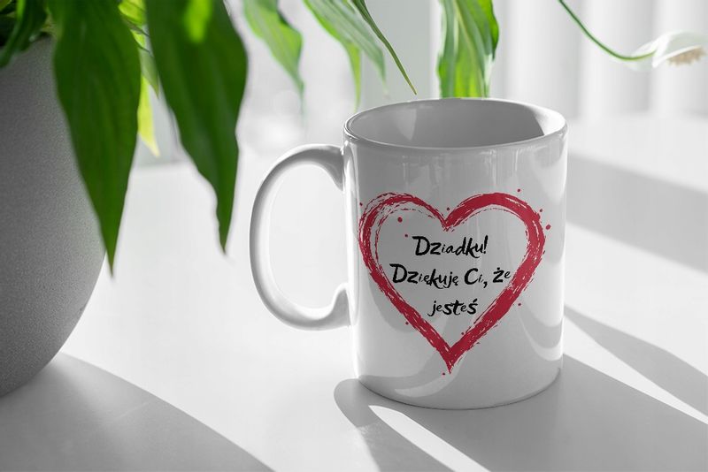 Kubek Błękitny Dzień Dziadka Wzorowy Dziadek Z Nadrukiem Ze Zdjęciem zdjęcie 3