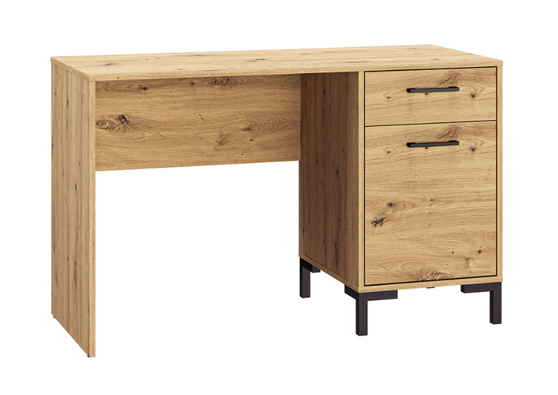 Biurko z Szafką i Szufladą 1D1SZ 120 cm Dąb Artisan NIVA ML zdjęcie 1