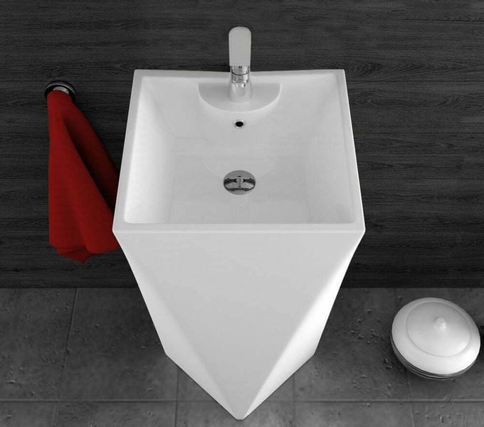 Umywalka wolnostojąca ceramiczna DIAMENT - SWISS MEYER zdjęcie 2