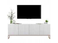 Komoda RTV, szafka, glamour, GRAVO, 150x37x53 cm, biały, mat | TYLETEGOTU