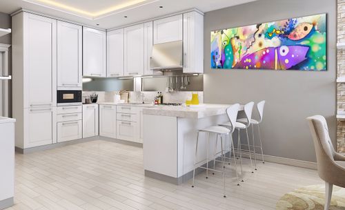 Obraz Na Płótnie - Ryby Pastele  - 160X50 Cm - Ab160X50-4096 na Arena.pl