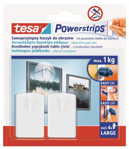 TESA POWERSTRIPS Haczyki samoprzylepne do ramek zdjęć obrazów 1kg na Arena.pl