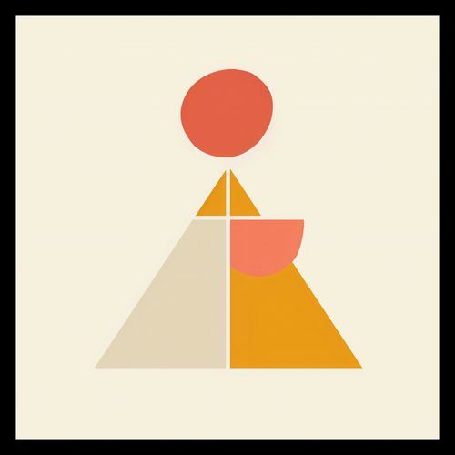 Plakat 40x40cm Piramida Równowagi na Arena.pl