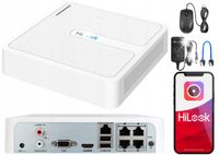 Rejestrator IP Hilook 4 kanały 4MP NVR-4CH-H/4P PoE z dyskiem 1TB