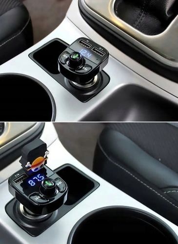 TRANSMITER FM BLUETOOTH do samochodu MP3 2X USB ładowarka samochodowa na Arena.pl