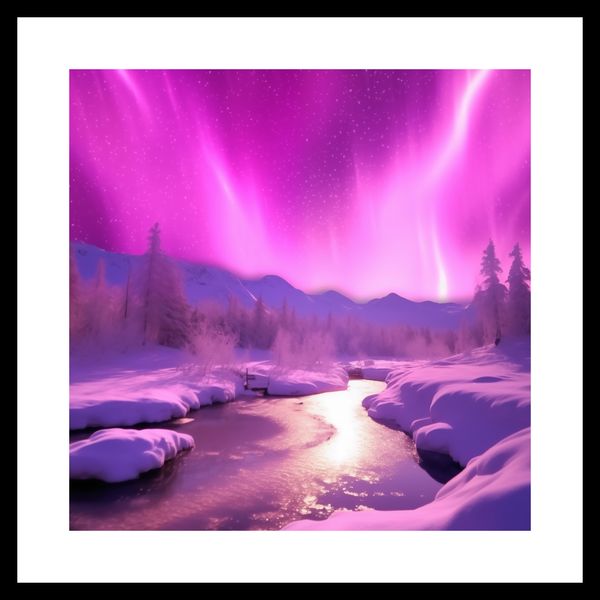 Plakat 40x40cm Aurora Nad Niebiem zdjęcie 3