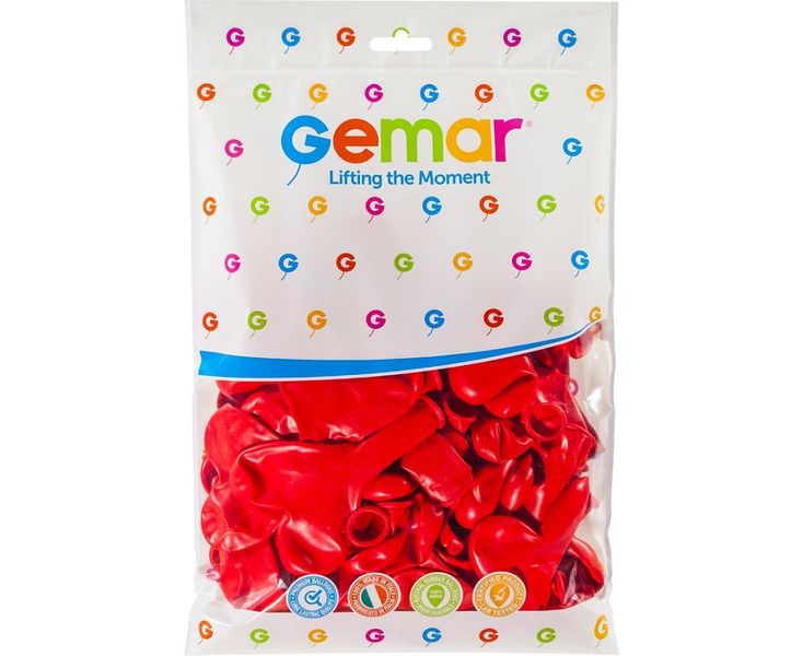balony czerwone serca 50 szt gemar zdjęcie 2