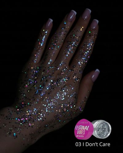 CLARESA FESTIVAL VIBE BROKAT W ŻELU DO TWARZY CIAŁA WŁOSÓW 03 I DON'T CARE na Arena.pl