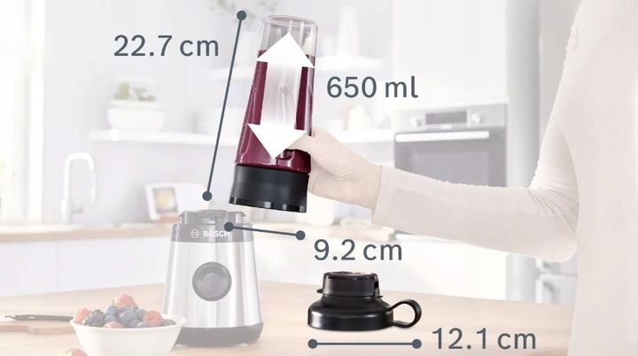 BLENDER KIELICHOWY BOSCH MMB6141B+BUTELKA MMZBTK1B zdjęcie 10