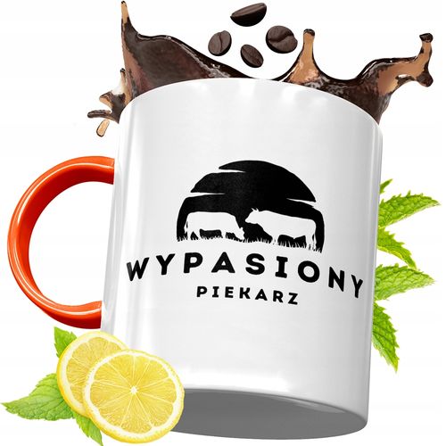 Kubek Pomarańczowy Dla Piekarza Prezent Z Nadrukiem Ze Zdjęciem na Arena.pl