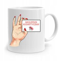 Kubek Prezent Dla Kosmetyczki Najlepsza Prezent Z Nadrukiem Ze Zdjęciem