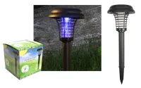 Lampka solarna wbijana ogrodowa dekoracyjna lampa owadobójcza 2w1 dwa tryby
