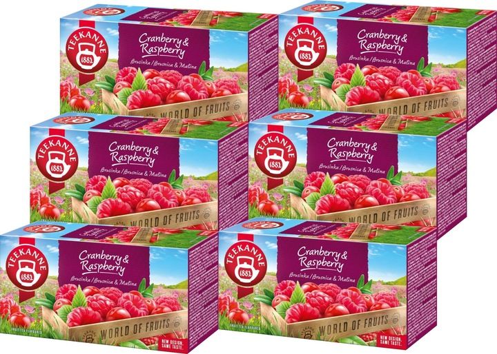 (x6) TEEKANNE Herbata Cranberry Raspberry 20tb zdjęcie 1