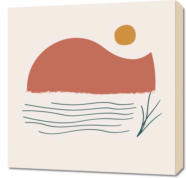 Obraz 60x60cm Serenada Zachodzącego Słońca zdjęcie 1