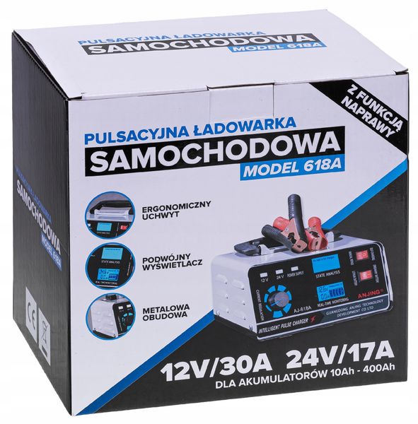 Prostownik Samochodowy do Akumulatorów 24V 12V 30A zdjęcie 6