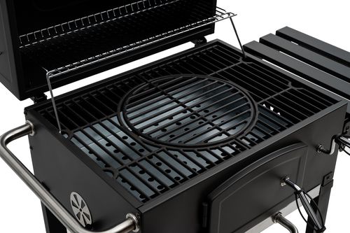 Grill ogrodowy węglowy ruszt żeliwny wózek Carbo - Angul II PREMIUM. na Arena.pl