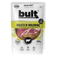 MOKRA KARMA DLA PSA BULT SASZETKA MIELONKA BOGATA W WOŁOWINĘ 100G