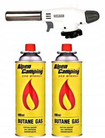 2x KARTUSZ GAZOWY + PALNIK KUCHENKA NABÓJ 400ML na Arena.pl