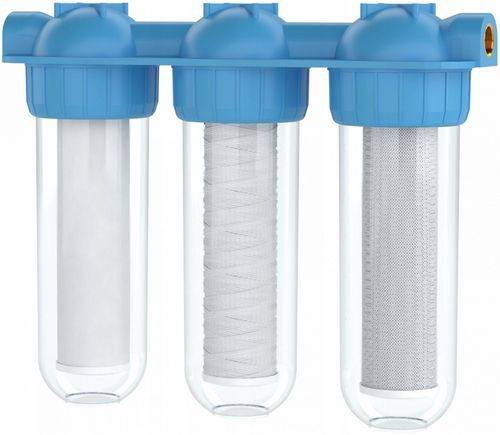 Wessper filtr wody 1" 3 stopniowy na cały dom + wkłady filtracja wstępna na Arena.pl