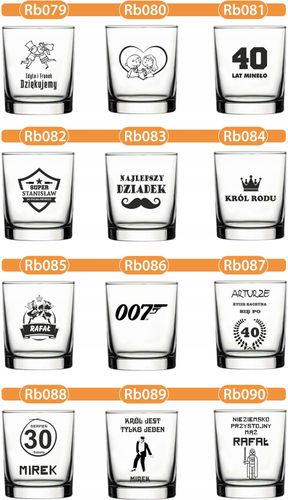 KARAFKA z grawerem + 6 szklanek PREZENT URODZINY na Arena.pl