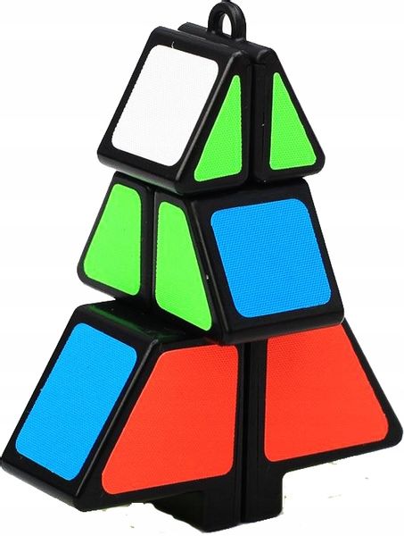 ORYGINALNA KOSTKA RUBIKA BRELOK Christmas Tree Cube zdjęcie 2